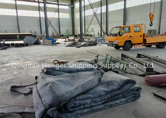 Chất lượng Túi khí cao su hàng hải được chứng nhận ISO 14409 với 4-12 lớp để hạ thủy và cập cảng nhà máy sản xuất