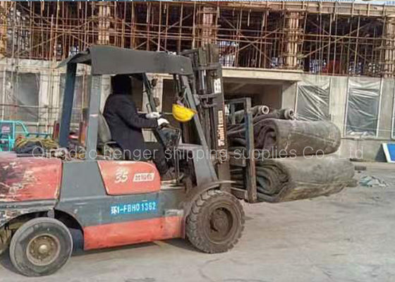 Chất lượng Giấy chứng nhận DNV Túi khí cao su hàng hải khí nén 1,8x12m để hạ thủy tàu nhà máy sản xuất