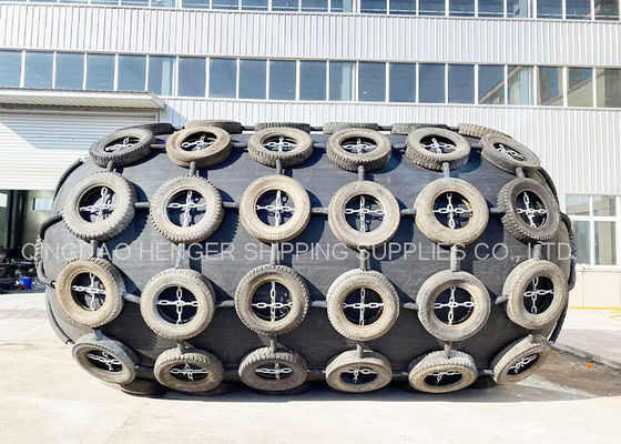 Chất lượng 3300x6500mm Pneumatic Rubber Fender ISO17357 Chứng nhận 80Kpa nhà máy sản xuất
