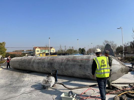 Chất lượng sức mạnh cao su và sợi tổng hợp túi khí cao su biển tuyệt vời áp suất bùng nổ 0,3 MPa đến 0,5 MPa lý tưởng cho các ứng dụng biển nhà máy sản xuất
