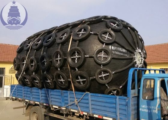 Chất lượng Thuyền bảo vệ khí nén cao su Fender mềm phản ứng lực lượng với chuỗi Net nhà máy sản xuất