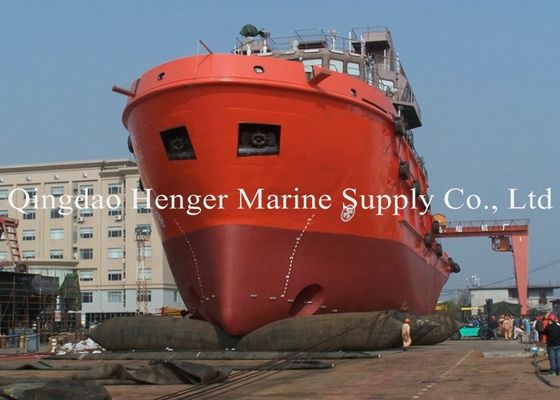 Chất lượng ISO 14409 Certified Marine Rubber Airbag with 80kpa Working Pressure and Natural Rubber Material Nhà máy