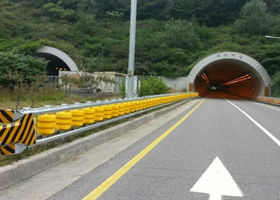 Chất lượng Màu đỏ an toàn bảo vệ Roller Barrier Đối với Tunnel Tunnel Tunnel Entrance nhà máy sản xuất