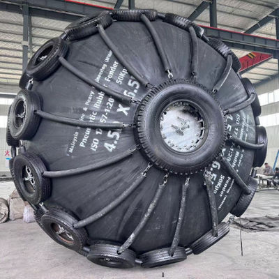 Chất lượng Áp suất bên trong ban đầu 80kpa, Loại lưới chắn bùn biển lý tưởng cho việc hấp thụ va chạm tàu biển và hệ thống an toàn bến tàu nhà máy sản xuất