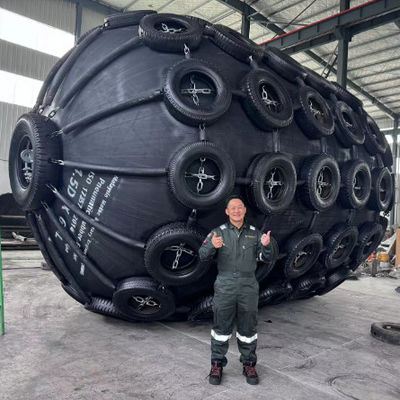 Chất lượng Áp suất bên trong ban đầu 80kpa, Loại lưới chắn bùn biển lý tưởng cho việc hấp thụ va chạm tàu biển và hệ thống an toàn bến tàu nhà máy sản xuất