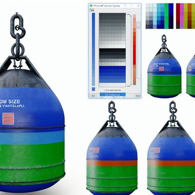 Chất lượng Thép Mooring Buoy với EVA điền - tùy chỉnh kích thước & màu sắc nhà máy sản xuất