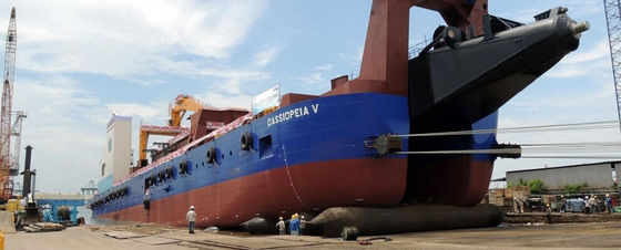 Chất lượng Túi khí hàng hải bơm hơi hạng nặng D1.0m * L10m để hạ thủy tàu nhà máy sản xuất