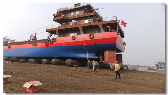 Chất lượng Túi khí cứu hộ hàng hải 250T / M Tàu hạ thủy và nâng túi khí nhà máy sản xuất