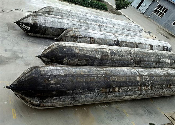 Chất lượng ISO 14409 Certified Pneumatic Rubber Fender - Natural Rubber Marine Airbag with 80kpa Working Pressure nhà máy sản xuất