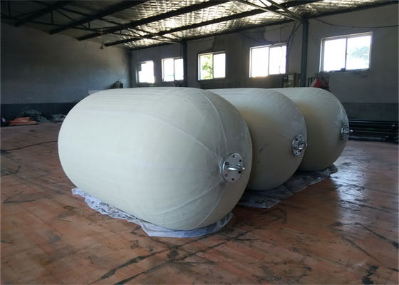 Chất lượng Trắng Sling Loại nổi Tấm chắn cao su khí nén 50kpa 3,3x6,5m nhà máy sản xuất