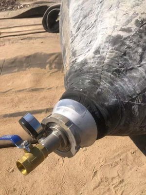 Chất lượng Túi khí cao su biển màu đen để phóng và cứu hộ nhà máy sản xuất