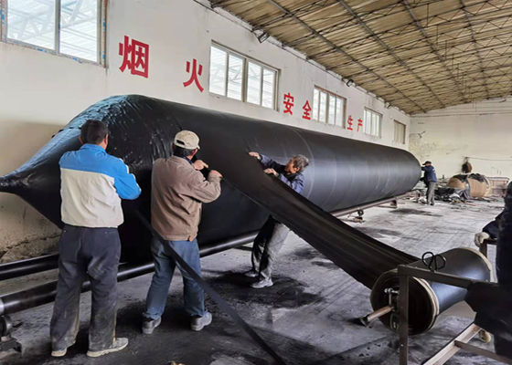 Chất lượng ISO 14409:2011 Túi khí phóng tàu được chứng nhận với tuổi thọ 6-10 năm và phạm vi đường kính từ 0,8m đến 3,0m cho các ứng dụng hàng hải nhà máy sản xuất